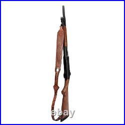 Hunting Leather Rifle Sling Gun Carry Strap Shooting Finger Rest Adjust Padded Hunting Leather Rifle Sling Gun Carry Strap Shooting Finger Rest Adjust Padded