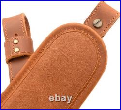 Hunting Rifle Leather Shell Holder with Handle Strap for. 308.357 Gun Sling
