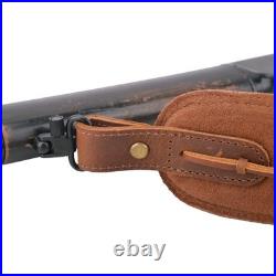 Hunting Set of Leather Rifle Sling, Ammo Buttstock for. 308.45-70.30-06.300win