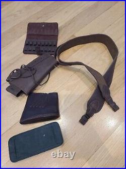 Hunting accessories Leather Rifle Shotgun Gun Sling bullet belt LOT OF 5 shown