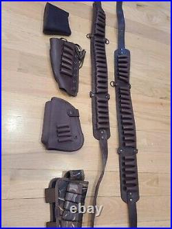 Hunting accessories Leather Rifle Shotgun Gun Sling bullet belt LOT OF 5 shown d