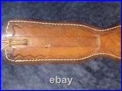 Huntsman's Leather Vintage Rifle And Shotgun Sling Deer and Acorn