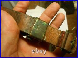 ISRAELI marked K98 98K MAUSER RIFLE leather SLING w beltkeeper and buckle