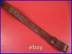 Indian War US Army Model 1873 Springfield Trapdoor Leather Rifle Sling Mrkd NGP