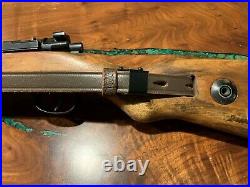 Kar 98k Real Wood Bolt Action Spring Airsoft Rife With Authentic Leather Sling