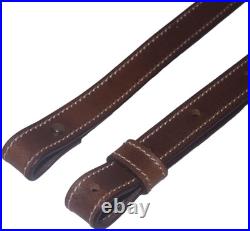 Leather Buffalo Leather Rifle Gun Sling Vintage Brown Crazy Horse/Hand Stitched
