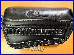 Leather Buttstock With Rifle Sling For 30-06.45-70.243.308 WIN 7MM REM black