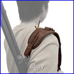 Leather Canvas Rifle Ammo Buttstock with Carry Sling Hunting Set for. 308.22 12GA