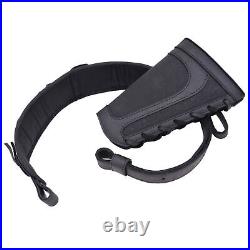 Leather Canvas Rifle Gun Cheek Rest with Sling Combo 12GA. 357.22LR. 45/70