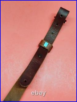 Leather Cobra White Stitch Basketweave Suede Back Sling QD Swivels fit Remington