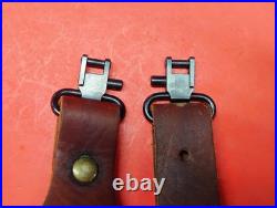 Leather Cobra White Stitch Basketweave Suede Back Sling QD Swivels fit Remington