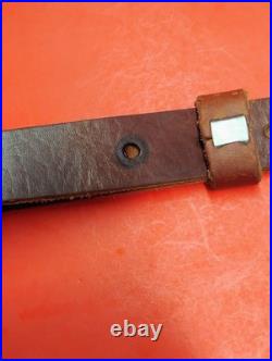 Leather Cobra White Stitch Basketweave Suede Back Sling QD Swivels fit Remington