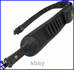 Leather Grip Rifle Sling with Shell Storage