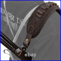 Leather Gun Buttstock Cheek Rest with Sling for. 308.22LR 12GA. 357.44MAG. 45-70