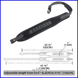 Leather Gun Buttstock Sleeve, Sling Set for. 30-30.22MAG 12GA. 300win. 308.357