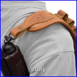 Leather Gun Sling Shell Holder for. 308.357 Hunting Rifle Sling with Handle Str Leather Gun Sling Shell Holder for. 308.357 Hunting Rifle Sling with Handle Str
