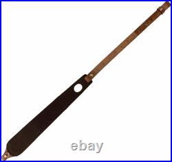 Leather Gun Sling for Shotgun with 12 Gauge Shell Ammo Holder and Swivels