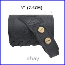 Leather Hunting Rifle Buttstock with Gun Sling for. 30/30.308.22MAG No Drill