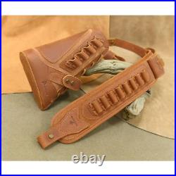 Leather No Drill Rifle Gun Cheek Rest Pad Buttstock with Gun Sling. 30/30.308 Leather No Drill Rifle Gun Cheek Rest Pad Buttstock with Gun Sling. 30/30.308