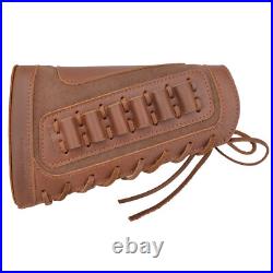 Leather Rifle Ammo Holder Holster with Shell Slot Sling for. 30-06.308.45-70.44 Leather Rifle Ammo Holder Holster with Shell Slot Sling for. 30-06.308.45-70.44