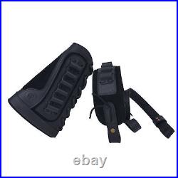 Leather Rifle Buttstock, Ammo Carry Sling for. 22LR. 30-06 12GA 16GA. 30-30 Set