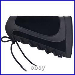 Leather Rifle Buttstock Cover with Ammo Holder Sling for. 357.30-30.300win 20GA