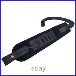 Leather Rifle Buttstock Cover with Ammo Holder Sling for. 357.30-30.300win 20GA
