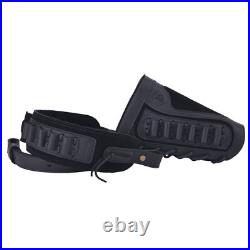 Leather Rifle Buttstock Cover with Ammo Sling Set for. 22LR 12GA. 308.357