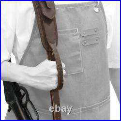Leather Rifle Buttstock Wirh Shell Slots Sling for. 308.22MAG 12GA. 357.30/30