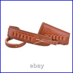 Leather Rifle Cheek Rest Stock Shell Holder Sling for. 308.22LR. 357 12GA 16GA