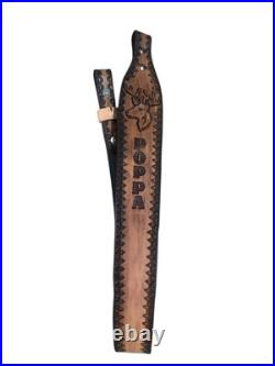Leather Rifle Gun Sling Personalized Custom Hand Made