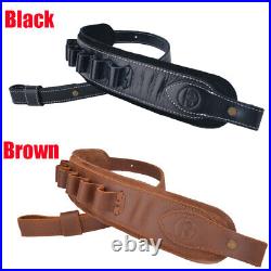 Leather Rifle Gun Sling Shooting Strap For. 30-30.308,12GA. 22LR Christmas gift