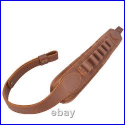 Leather Rifle Gun Sling Shooting Strap For. 30-30.308,12GA. 22LR Christmas gift