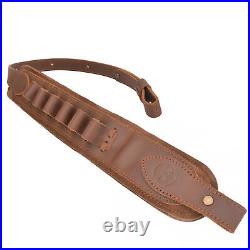 Leather Rifle Gun Sling Shooting Strap For. 30-30.308,12GA. 22LR Christmas gift