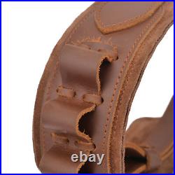 Leather Rifle Gun Sling Shooting Strap For. 30-30.308,12GA. 22LR Christmas gift