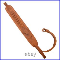 Leather Rifle Shell Holder Sling Shotgun Ammo Strap for. 308.22LR. 30-30 12GA