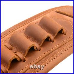 Leather Rifle Shell Holder Sling Shotgun Ammo Strap for. 308.22LR. 30-30 12GA