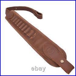 Leather Rifle/Shotgun Recoil Pad Holster with Ammo Sling Straps for. 30-30 12GA