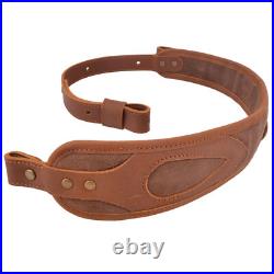 Leather Rifle Sling / 33.5 41.5 Adjusted / Hunting Shotgun Shoulder Strap