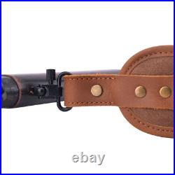 Leather Rifle Sling / 33.5 41.5 Adjusted / Hunting Shotgun Shoulder Strap