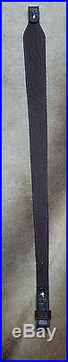Leather Rifle Sling, Brown Leather, Handcrafted in the USA, Deer, Economy AA
