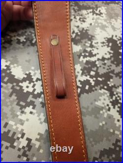 Leather Rifle Sling Buckle Sling Thumb Strap Big Game Sling With Swivels