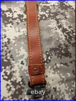Leather Rifle Sling Buckle Sling Thumb Strap Big Game Sling With Swivels