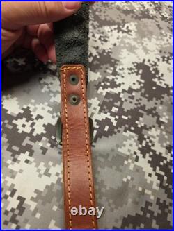 Leather Rifle Sling Buckle Sling Thumb Strap Big Game Sling With Swivels