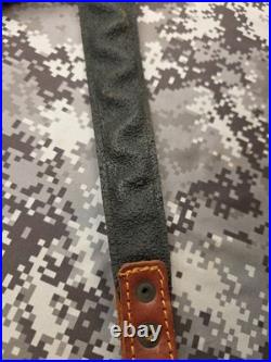 Leather Rifle Sling Buckle Sling Thumb Strap Big Game Sling With Swivels