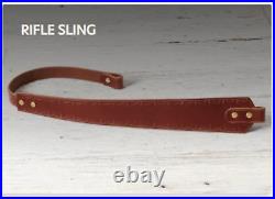 Leather Rifle Sling Custom handmade, 100% Real Leather Laser engraved Person