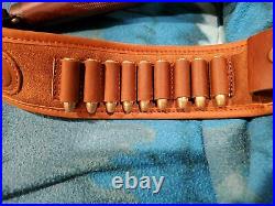Leather Rifle Sling For. 30-06.30-30.45-70.44-40.44 With Gun Buttstock UK
