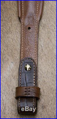 Leather Rifle Sling, Handcrafted by Seelye Leather Works in the USA, Preacher