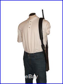 Leather Rifle Sling, Padded Choice of 3 Colors, INCLUDES SWIVELS Made in USA