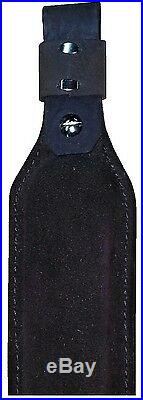 Leather Rifle Sling, Padded Swivels Available -Choice of Colors Made in U. S. A